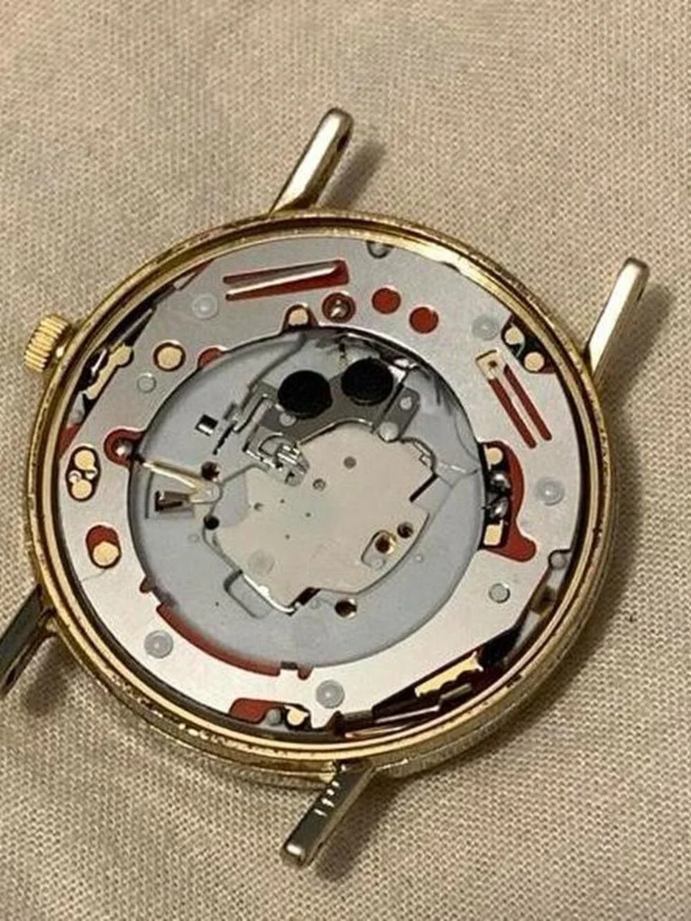 Vintage 80s Timex Acqua Indiglo Men's Round Dress Watch - Runs